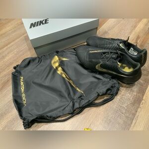 New Nike Phantom Venom Elite FG Black Gold AO7540-077 Men's Sz 10.5